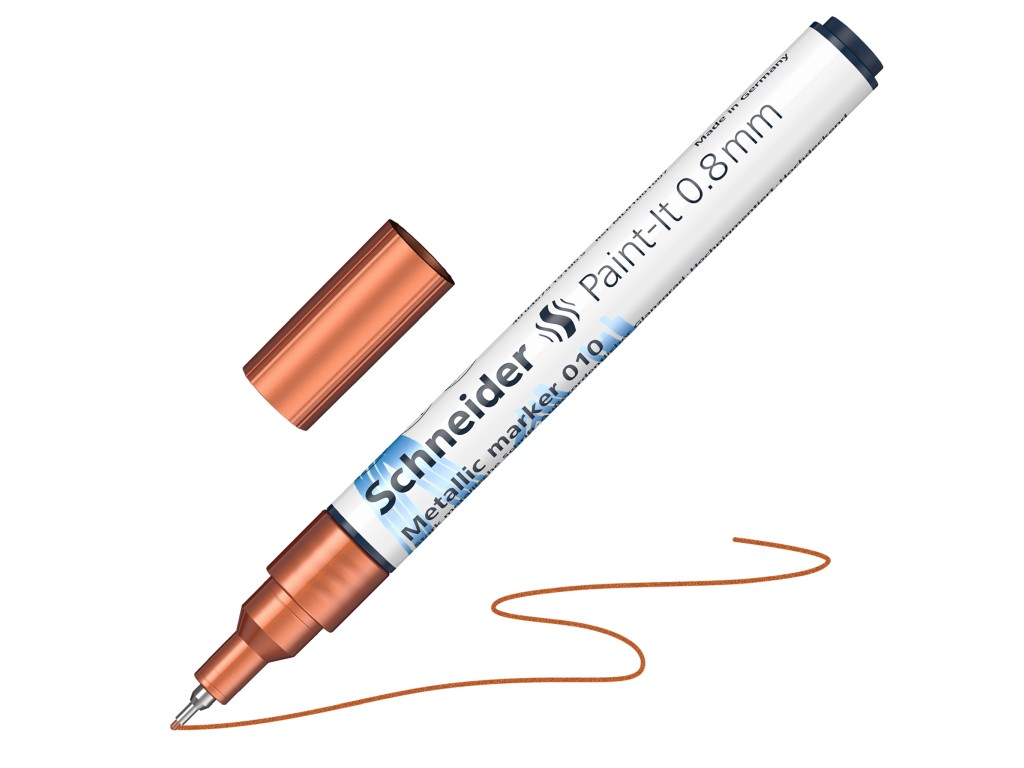 Marker metalic Schneider Paint-It 0,8 mm diverse culori - imagine 4