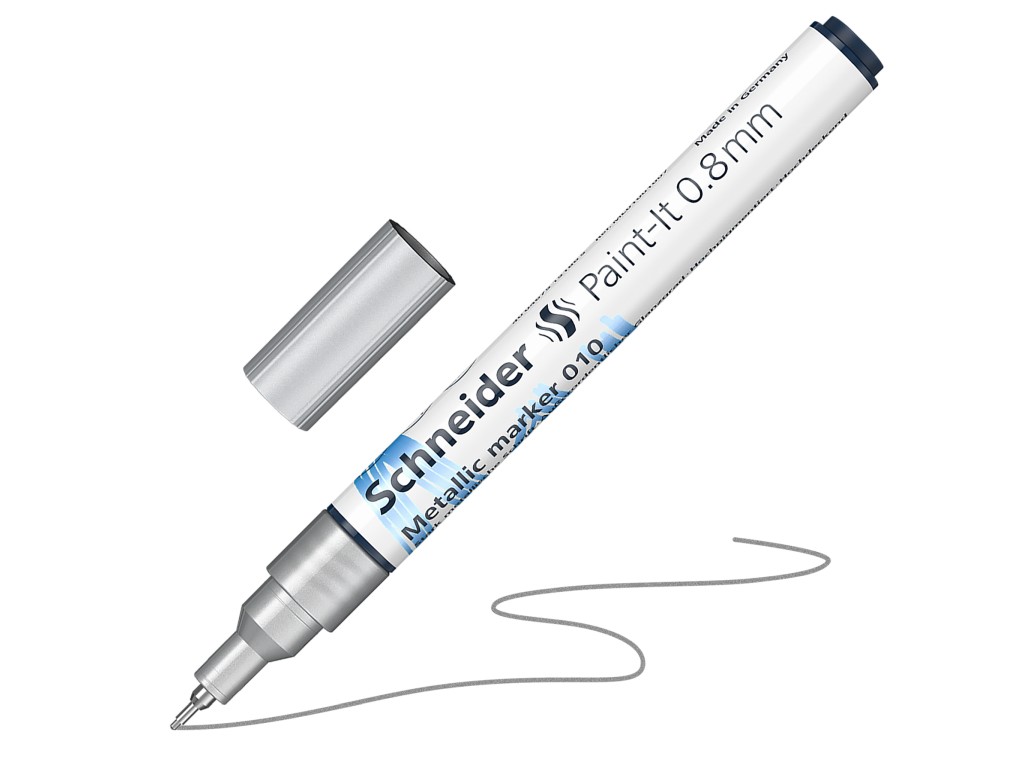 Marker metalic Schneider Paint-It 0,8 mm diverse culori - imagine 8