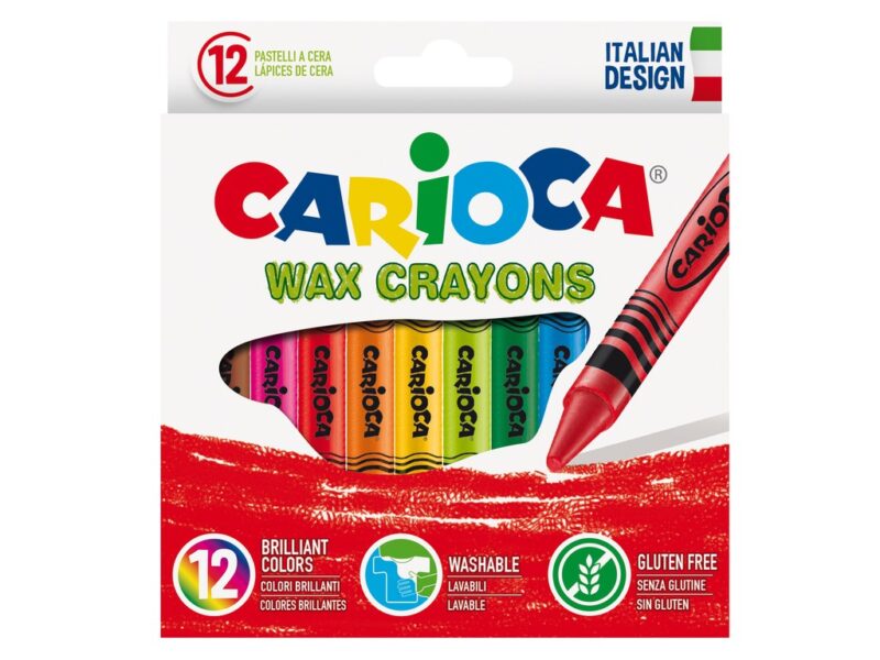 Set de 12 creioane cerate Carioca