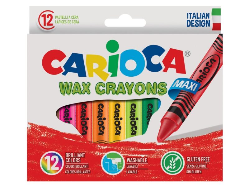 Set de 12 creioane cerate maxi Carioca